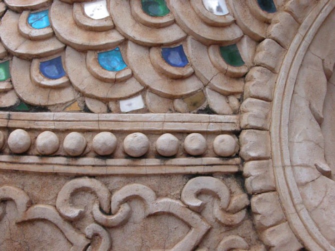 Detail of a naga outside a temple, Chiang Mai